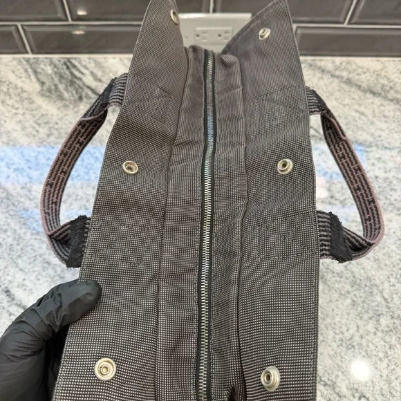 Hermes Vintage Tote Bag in Brown and Black